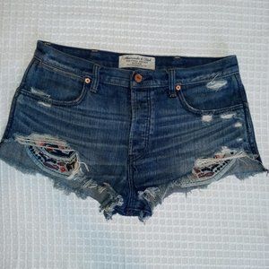 Abercrombie and Fitch Denim festival shorts